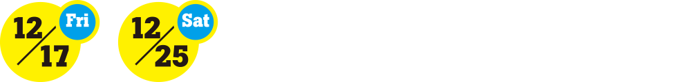 12.17[fri]-12.25[sat]クリスマス大抽選会！！